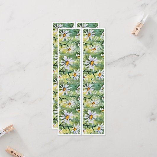 Mooie madeliefjes twee Bladwijzer (Voorkant / Achterkant in situ)