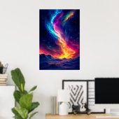 Mooie magische noorderlichten poster (Thuiskantoor)