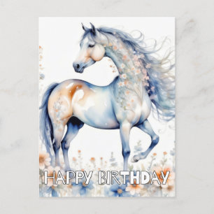 Mooie Majestueuze Paard Illustratie Briefkaart