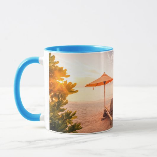 Mooie Maldiven Beach Sunset Mok (Links)