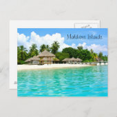Mooie Malediven Briefkaart (Voorkant / Achterkant)