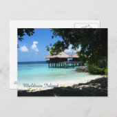 Mooie Malediven Briefkaart (Voorkant / Achterkant)