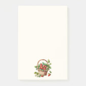 Mooie mand vol aardbeien post-it® notes (Voorkant)