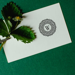 Mooie Mandala familie Monogram Rubberstempel