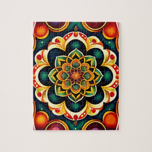 Mooie Mandala Legpuzzel (Verticaal)