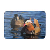 Mooie Mandarijn en houten eenden bij de Pond Badmat (Voorkant)