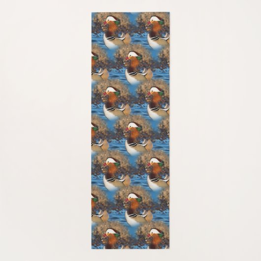 Mooie Mandarijns Duck op het meer Yogamat (Achterkant)