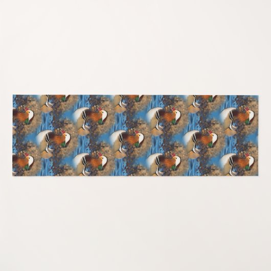 Mooie Mandarijns Duck op het meer Yogamat (Voorkant (horizontaal))