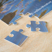 Mooie Mandarijnse Duck in de Pond Legpuzzel (Zijkant)