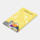 Mooie Mandarijnse eenden Post-it® Notes (Schuin)