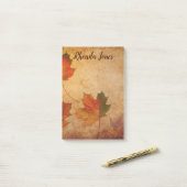 Mooie maple Leaves Post-it® Notes (Op bureau)