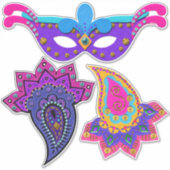 Mooie Mardi Gras Decorations Sticker (Voorkant)