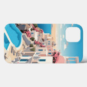 Mooie Marokkaanse City Paint iPhone Case (Achterkant (horizontaal))