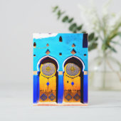 Mooie Marokkaanse Medina deur architectuur Briefkaart (Staand voorkant)