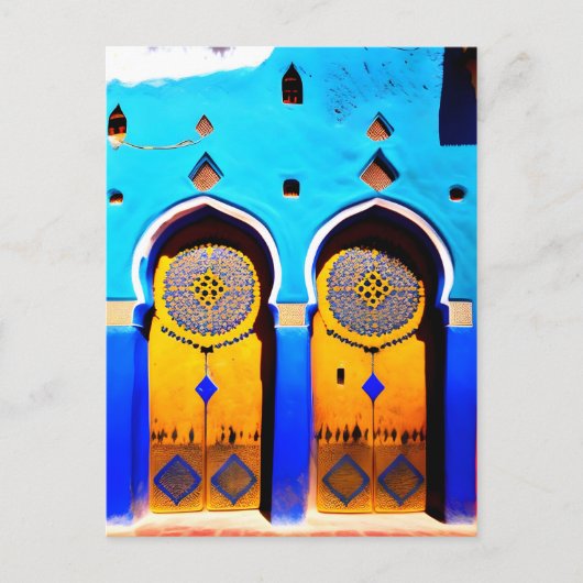 Mooie Marokkaanse Medina deur architectuur Briefkaart (Voorkant)