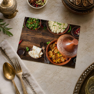 Mooie Marokkaanse Tajine Marokkaans eten Briefkaart
