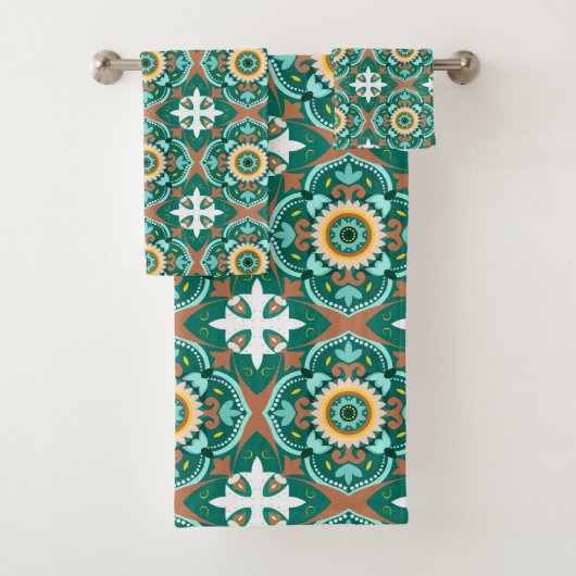 💚 mooie Marokkaanse tegels 💛 Bad Handdoek (Insitu)