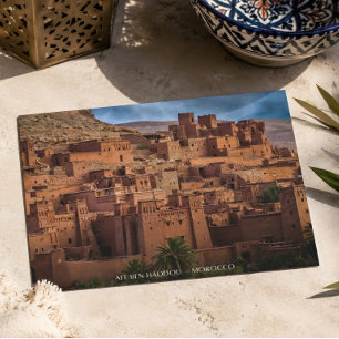 Mooie Marokkaanse woestijnarchitectuur Kasbah Briefkaart