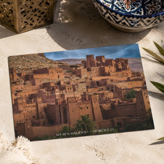 Mooie Marokkaanse woestijnarchitectuur Kasbah Briefkaart