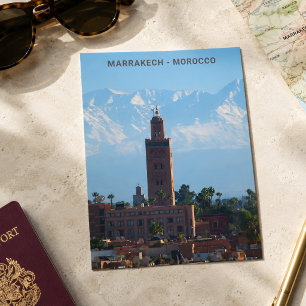 Mooie Marokko Rode Marrakech Atlasgebergte Briefkaart