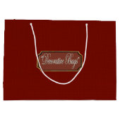 Mooie Maroon Large Gift Bag Cadeauzakje (Achterkant)