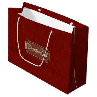Mooie Maroon Large Gift Bag Cadeauzakje
