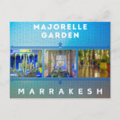 Mooie Marrakesh Majorelle Tuin Architectuur Briefkaart (Voorkant)
