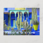 Mooie Marrakesh Majorelle Tuin Architectuur Briefkaart (Voorkant)