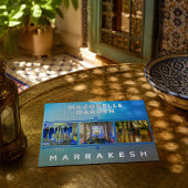 Mooie Marrakesh Majorelle Tuin Architectuur Briefkaart