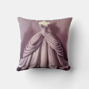 Mooie mauve ballgown kussen