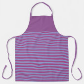 Mooie mauve gestreepte overall schort (Voorkant)