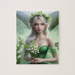 Mooie May Fairy in Lelies van de Vallei Legpuzzel