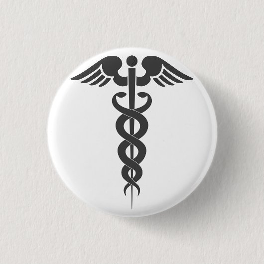 Mooie medische ronde button 3,2 cm (Voorkant)