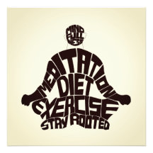 Mooie Meditatie motivatie kunst aan de muur