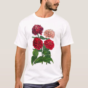 Mooie, meerkleurige Zinnias Gardener's T-Shirt