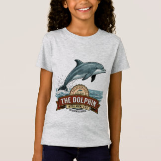 Mooie Meisjes Dolfijn Sterren Grafische T-Shirt