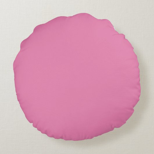 Mooie Meisjesachtige Blos Roze Pastel Blauwe Stip Rond Kussen (Achterkant)