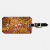 Mooie meisjesachtige rustieke boho-houten mooie zo bagagelabel (Voorkant horizontaal)