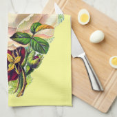 Mooie meisjeskunst theedoek (Quarter Fold)