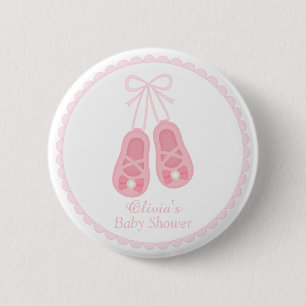 Mooie meisjesschoenen ballerina baby shower gunstj ronde button 5,7 cm