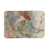 mooie meisjesZeemeermin onder het Zee Badmat (Voorkant)