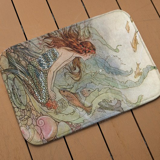 mooie meisjesZeemeermin onder het Zee Badmat