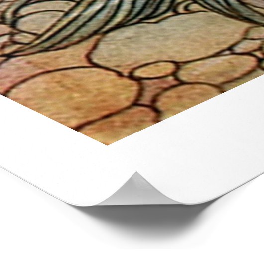  mooie meisjesZeemeermin onder het Zee Poster (Hoek)