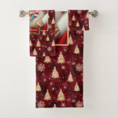 Mooie meneer en mevrouw Claus badhanddoek Bad Handdoek (Insitu)