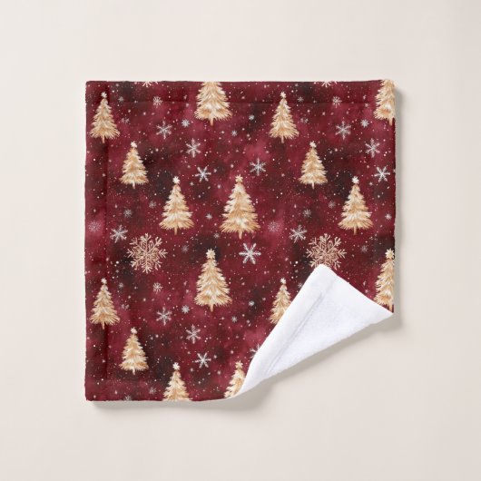 Mooie meneer en mevrouw Claus badhanddoek Bad Handdoek (Wasdoekje)