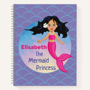 Mooie Mermaid Princess onder het Zee Girls Notitieboek
