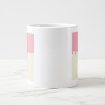 Mooie met de hand getekende panda-kunst roze koffi