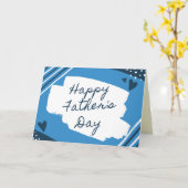 Mooie met de hand getekende Vaderdagkaart Kaart (Gele Bloem)