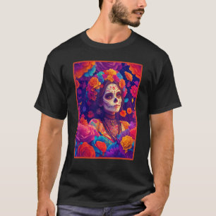 Mooie Mexicaanse Catrina Spaanse Catrina Mexicana T-shirt