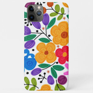 Mooie Mexicaanse Floral iPhone 11 Pro Max Hoesje